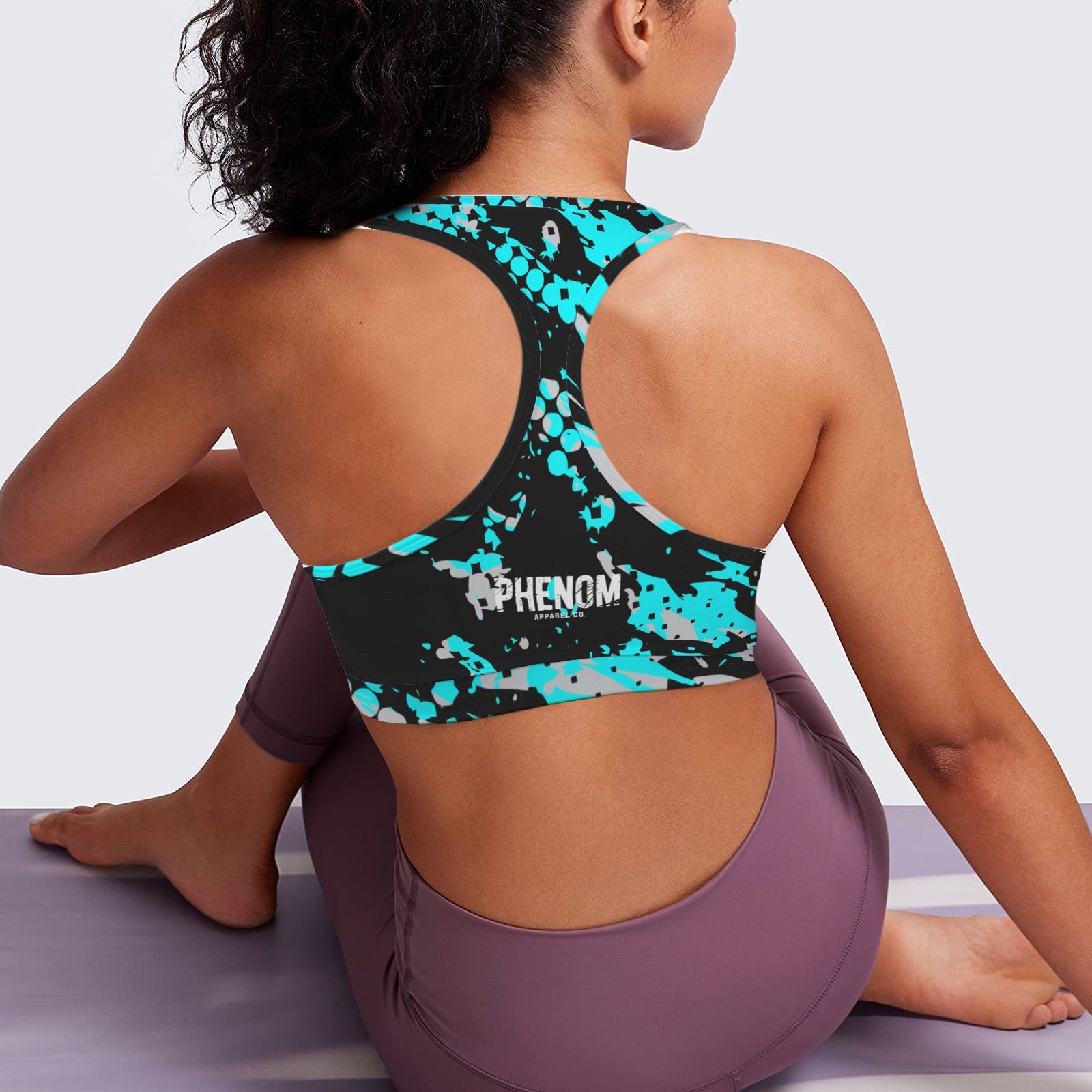 womens-racerback-sports-bra-aqua-blue-abstract-back
